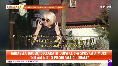 Mirabela Dauer, declarații după ce s-a spus că a murit