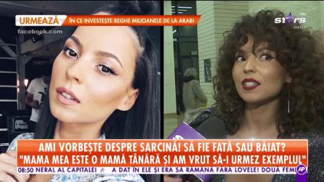 Ami vorbeşte despre sarcină: ”Mama mea este o mamă tânără și am vrut să-i urmez exemplul”