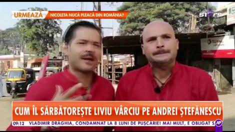 Cum îl sărbătorește Liviu Vârciu pe Andrei Ștefănescu, de Sfântul Andrei, în „Asia Express”. „Ne vom uita la…”