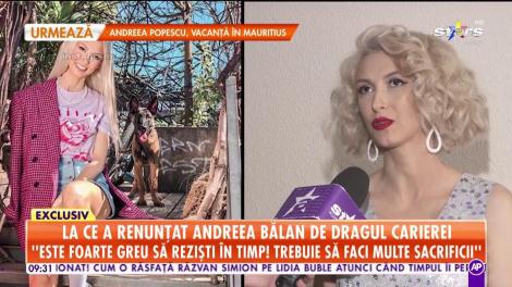 Nimeni nu se aștepta la asemenea declarații! La ce a renunţat Andreea Bălan de dragul carierei şi cum şi-a regăsit fericirea