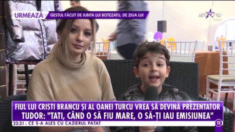 Fiul lui Cristi Brancu și al Oanei Turcu a dat o super petrecere. Puștiul a venit cu iubita la party: "O să vă arăt ceva super tare"