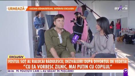 Fostul soţ al Ralucăi Bădulescu vorbeşte despre relaţia pe care o are cu vedeta după divorţ, şi ce planuri are pentru fiul lor