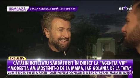 Cătălin Botezatu, sărbătorit, în direct, la "Agenţia VIP"! Ce regrete are designerul la 52 de ani
