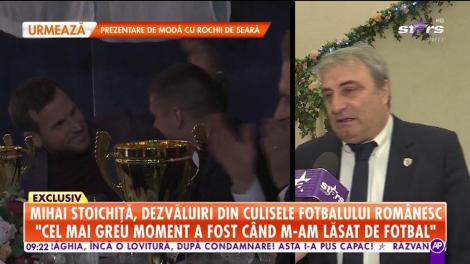 Mihai Stoichiță, dezvăluiri din culisele fotbalului românesc: „M-a ajutat foarte mult că am rămas antrenor”