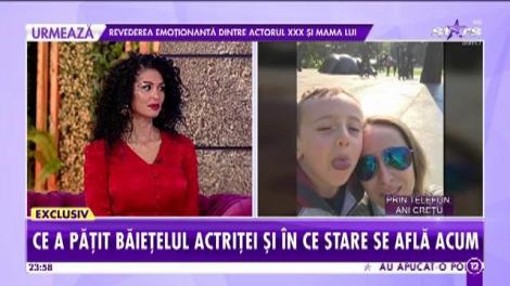 Ani Crețu, de urgenţă la spital, cu fiul ei