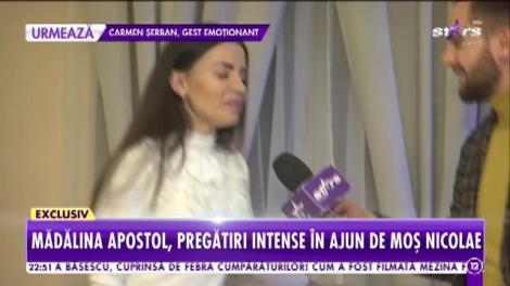 Mădălina Apostol, pregătiri intense în ajun de Moş Nicolae