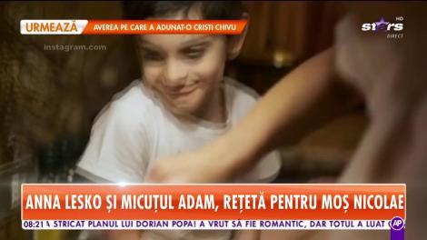 Anna Lesko şi fiul ei, Adam, reţetă pentru Moş Nicolae