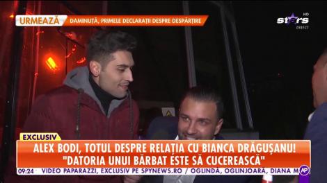 Alex Bodi, totul despre relaţia cu Bianca Drăguşanu