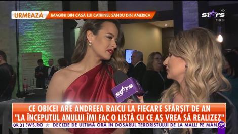Ce obicei are Andreea Raicu la fiecare sfârșit de an