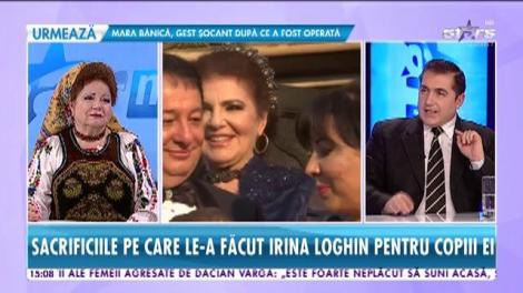 Irina Loghin, clipe de coșmar! Sacrificiile pe care le-a făcut artista pentru copiii ei