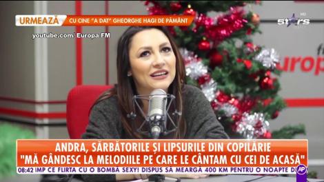 Andra, sărbătorile și lipsurile din copilărie: "Plângeam când auzeam colindele la ușă"