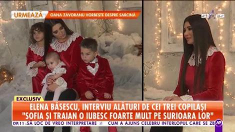 Elena Băsescu, interviu alături de cei trei copilași