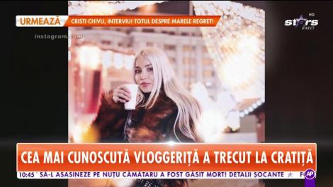 Alina Ceușan, cea mai cunoscută vloggeriță a trecut la cratiță