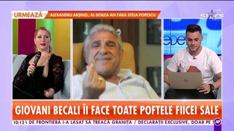 Giovani Becali, cu fiica lui la cumpărături în mall