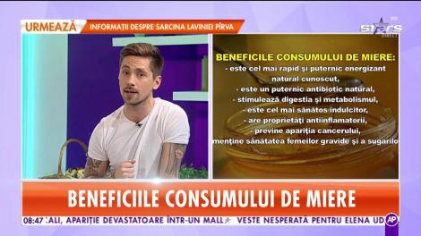 Beneficiile consumului de miere