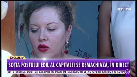 Oana Lis şi-a aratat adevărata faţă! Soţia fostului edil al Capitalei s-a demachiat, în direct!