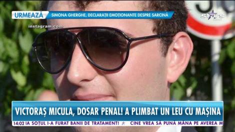 Victoraş Micula s-a filmat când conducea, iar în maşină se afla un pui de leu şi o armă pe bord! Polițiștii au început cercetările