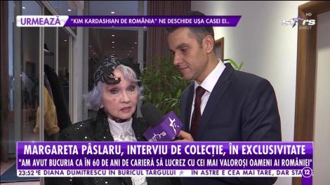 Margareta Pâslaru, interviu de colecţie: "Anul acesta am împlinit 60 de ani de carieră"