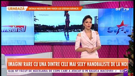 Imagini incendiare cu una dintre cele mai sexy handbaliste din Naţionala României!