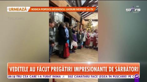 Andreea Bănică a plecat la colindat