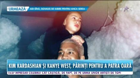 Familia lor se măreşte din nou! Kim Kardashian şi Kanye West vor deveni părinţi, pentru a patra oară