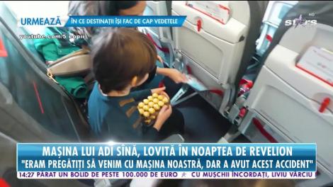 Mașina lui Adi Sînă, lovită în nopatea de revelion