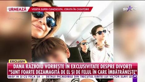 Dana Războiu vorbeşte în exclusivitate despre presupusul divorţ