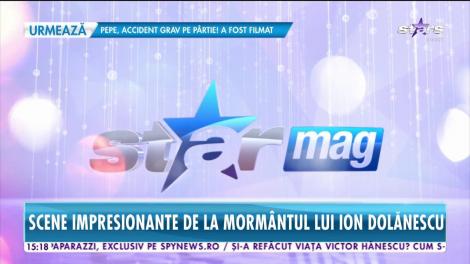 Scene impresionante au avut loc la mormântul lui Ion Dolănescu: „Soarta a făcut ca eu să stau în casa fratelui meu”