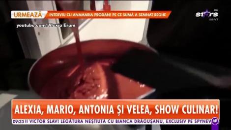 Alexia, Mario Fresh, Antonia şi Alex Velea au intrat în bucătărie! Cei patru au pregătit un tort ce-ţi lasă gura apă