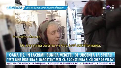 Soţia lui Viorel Lis este răpusă de durere, după ce bunica ei a fost internată de urgenţă