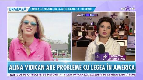 Alina Vidican are probleme cu legea în America