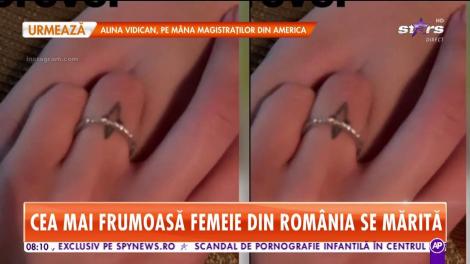 Cea mai frumoasă femeie din România se mărită