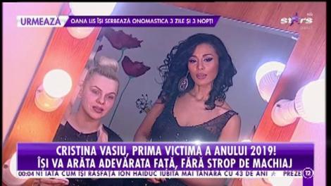 Cristina Vasiu își arată adevărata față, fără pic de machiaj