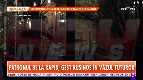 Patronul de la Rapid, gest ruşinos &icirc;n văzul tuturor