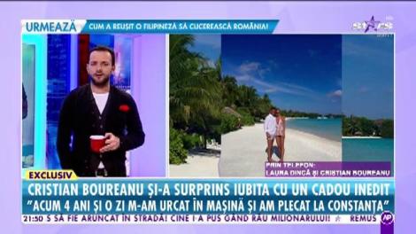 Cristian Boureanu și-a surprins iubita cu un cadou inedit în ziua aniversării