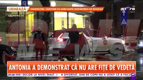 Antonia a demonstrat că nu are fițe de vedetă