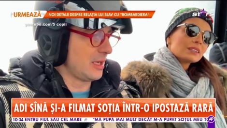 Adi Sînă și-a filmat soția într-o ipostază rară
