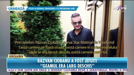 Răzvan Ciobanu a fost jefuit: "Sunt încă în stare de șoc"