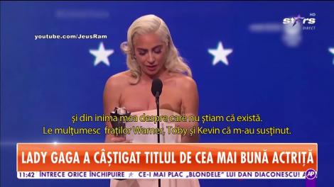 Lady Gaga a câștigat titlul de cea mai bună actriţă