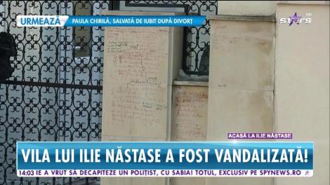 Vila lui Ilie Năstase a fost vandalizată