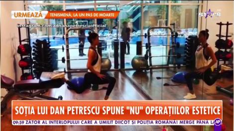 Adriana, soţia lui Dan Petrescu, munceşte din greu să arate atât de bine