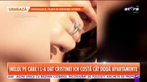 Inelul pe care l-a primit Cristina ICH de la Alex Piţurcă valorează cât două apartamente
