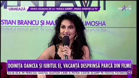 Doiniţa Oancea și iubitul ei, vacanță desprinsă parcă din filme