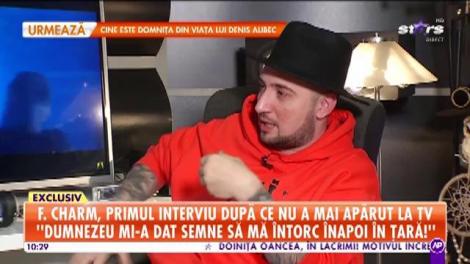 F Charm, cel mai sincer interviu: ”Am avut trei accidente de mașină”