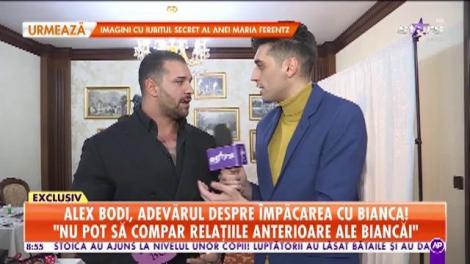 Alex Bodi, adevărul despre împăcarea cu Bianca Drăgușanu: "O văd mama copiilor mei"