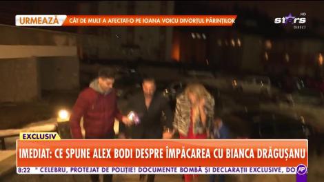 Imagini în exclusivitate cu Bianca Drăgușanu şi Alex Bodi, naşi de botez