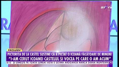 Mariana Calfa spune că a pictat prima icoană făcătoare de minuni