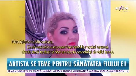 Clipe de panică pentru Minodora, în plină epidemie de gripă! Artista se teme pentru sănătatea fiului ei
