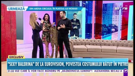 "Sexy balerina" de la Eurovision, povestea costumul bătut în pietre