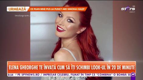 Elena Gheorghe te &icirc;nvaţă cum să &icirc;ţi schimbi look-ul cu 20 de minute